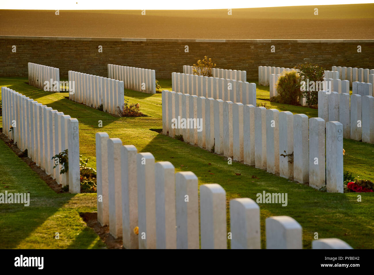 Serre Straße Friedhof Nr. 2 an der Somme Schlachtfeld Stockfoto