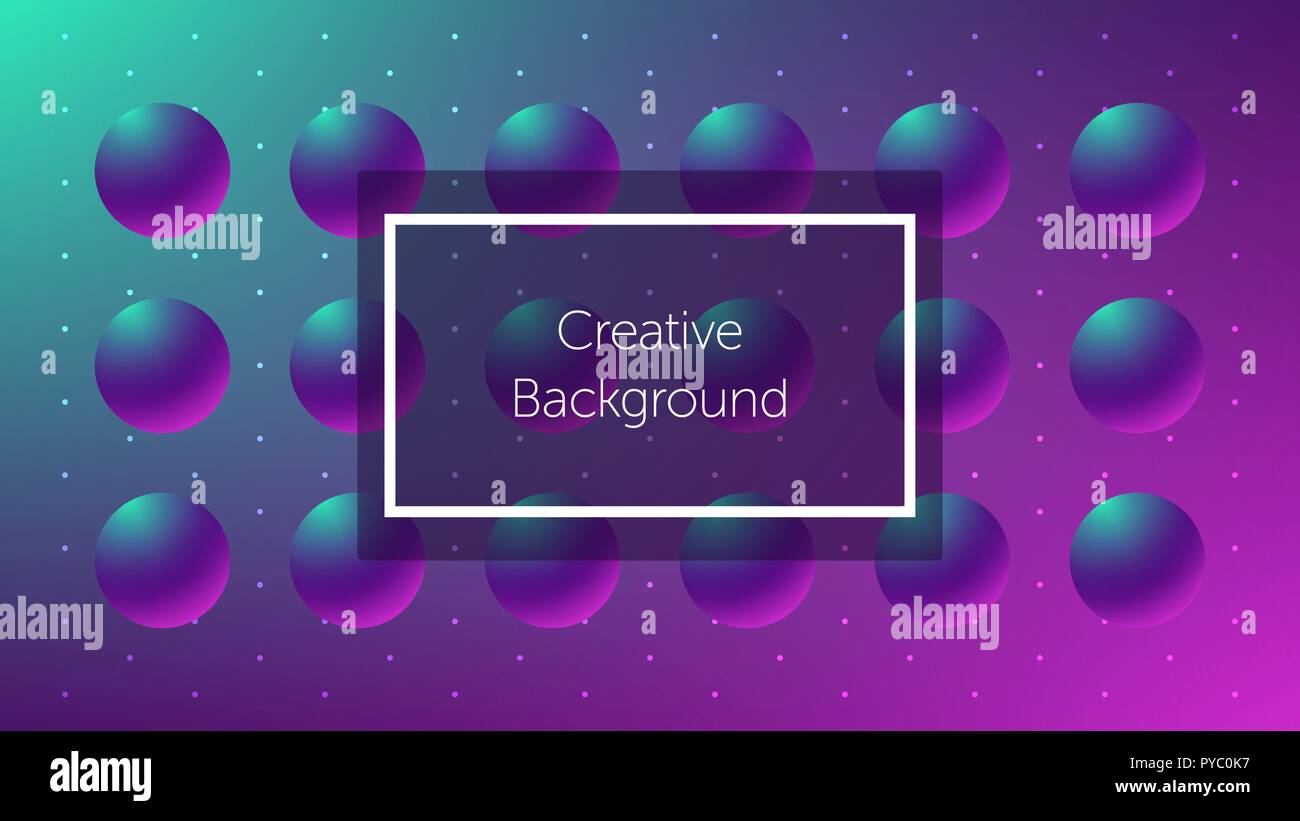 Futuristischer Hintergrund mit Kugel formen. Kreative Hintergrund für die Landing Page, Banner und Cover, Poster und Präsentation. Moderne Vorlage für Grafik Stock Vektor