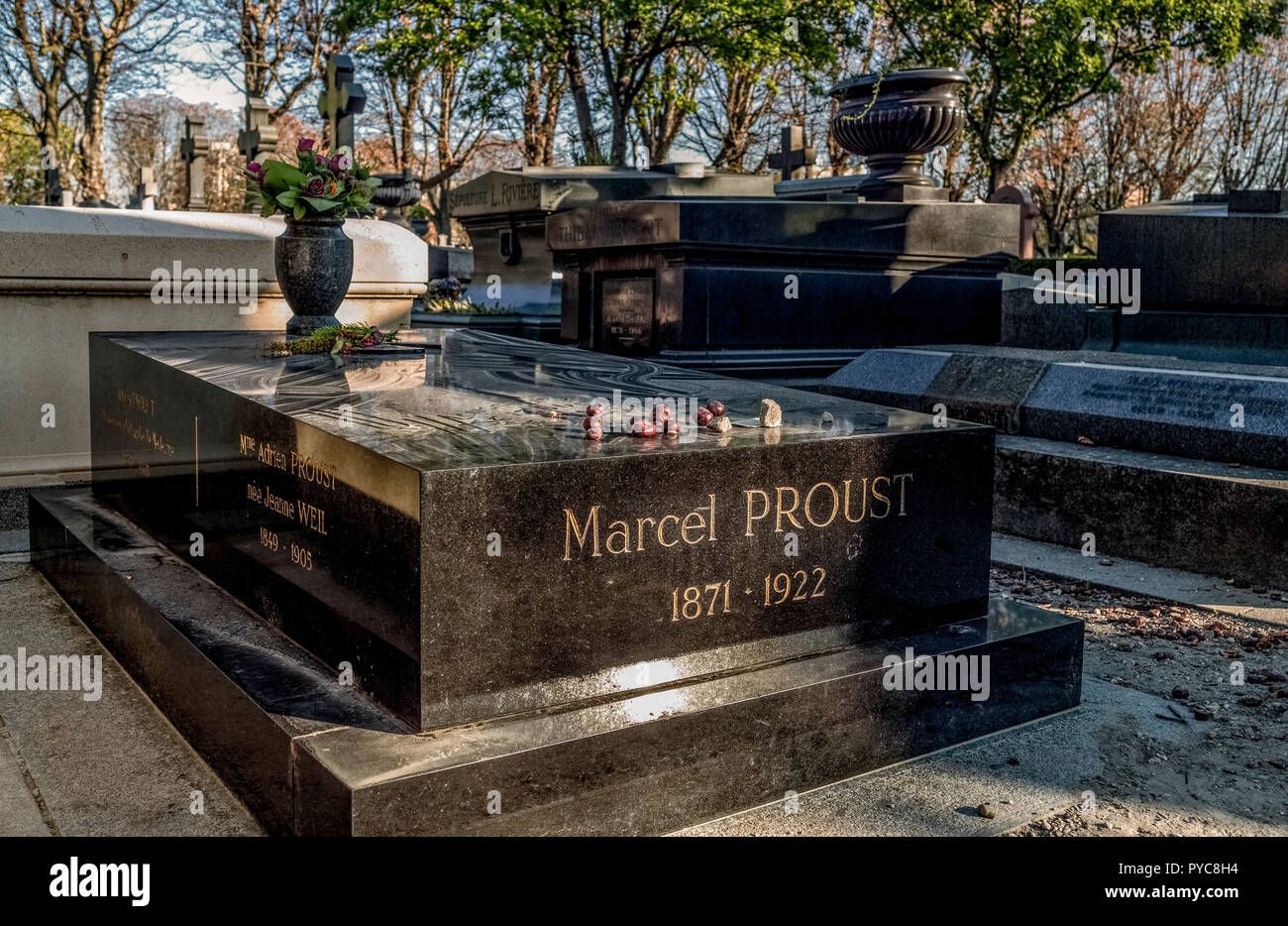 Frankreich Paris, die Marcel Proust Grab auf dem Friedhof Père Lachaise Stockfoto
