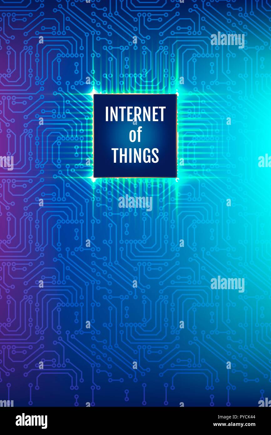 Internet der Dinge, konzeptionelle Darstellung. Stockfoto