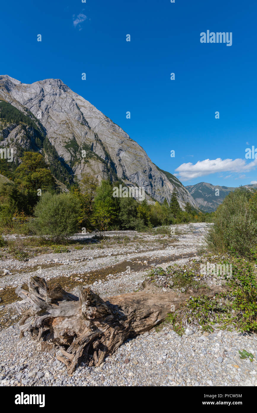 Risstal oder Riss Tal, Rissbach oder Rissriver, Hinterriss, Vomp, Karwendelgebirge, Alpen, Tirol, Österreich, Europa Stockfoto