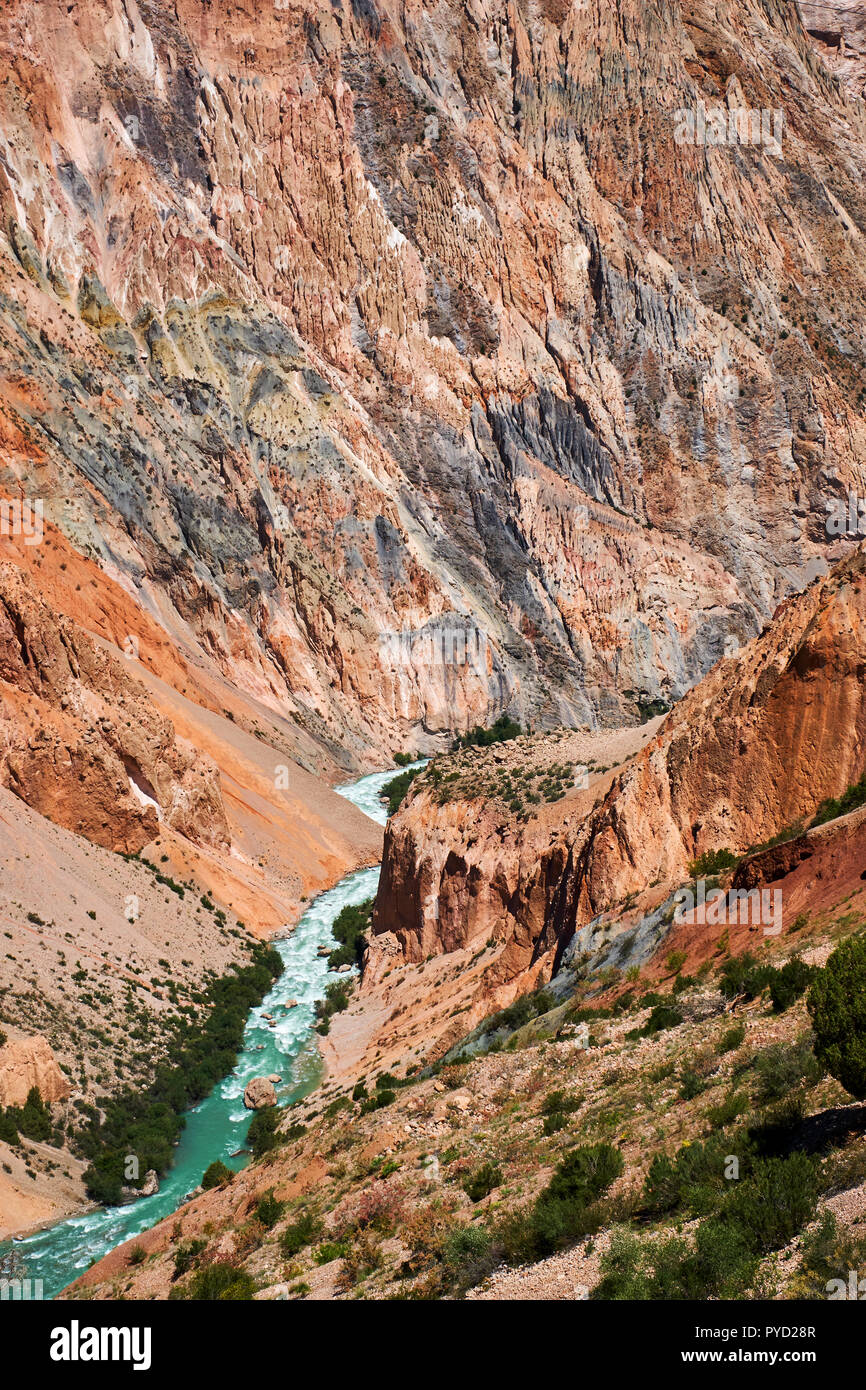 Tadschikistan, Zentralasien, Fann Mountains, in der Nähe von Iskanderkul See Stockfoto