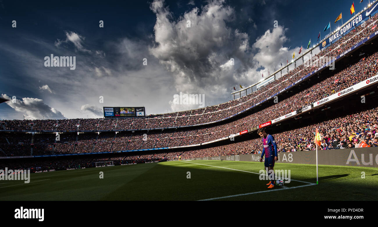 Phillippe Coutinho im Camp Nou Stadion Stockfoto