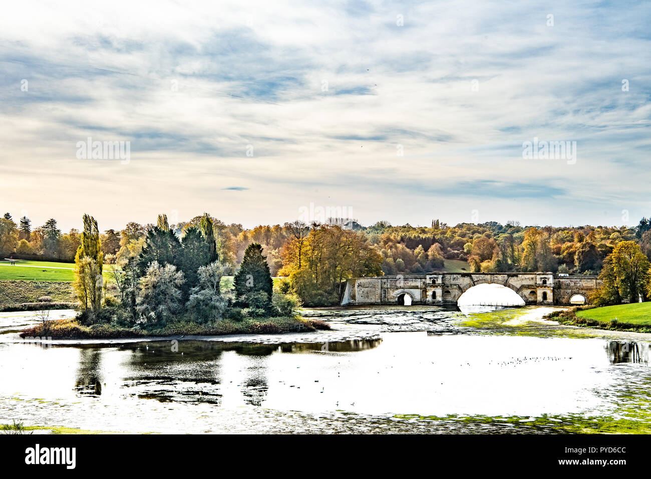 Blenheim Palace Park Stockfoto