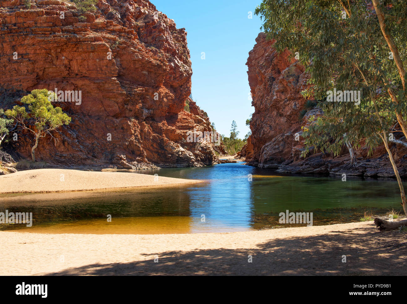 Ellery Creek Big Hole, MacDonnell Ranges, Northern Territory, Australien Stockfoto