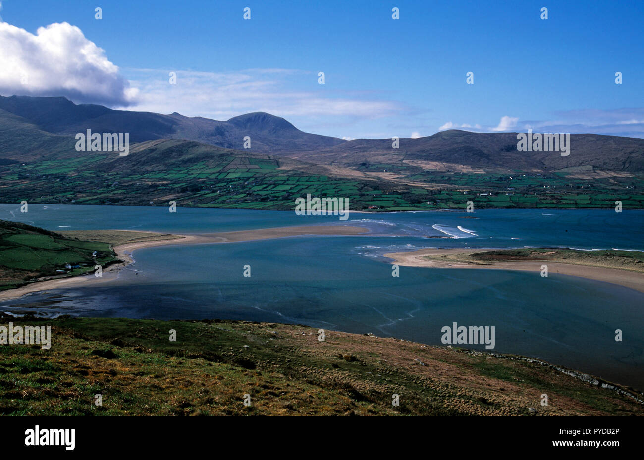 Ansicht von Brandon Bay/Berg wilden Atlantik, County Kerry, Irland Stockfoto