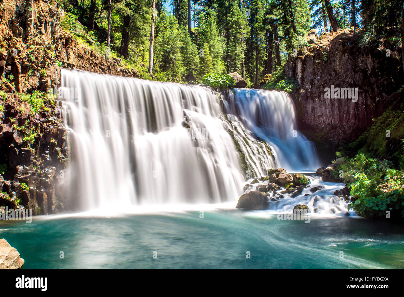McCloud Wasserfall Stockfoto