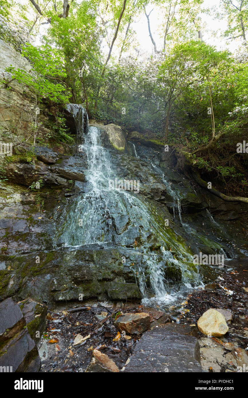 Hohe Wasserfälle Wasserfall im cheaha Wilderness Area von Talladega National Forest Stockfoto