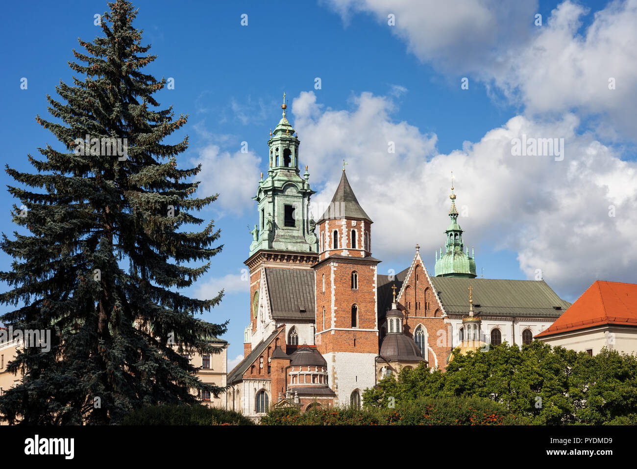 Wawel Royal Kathedrale in der Stadt Krakau in Polen. Stockfoto