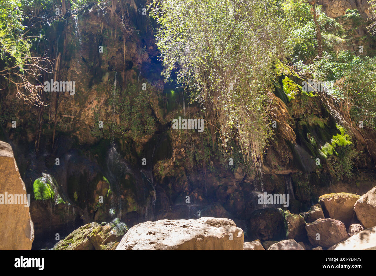 El Vergel Wasserfall, Torotoro Canyon, Potosi, Bolivien Stockfoto El Vergel Wasserfall, Torotoro Canyon, Potosi, Bolivien Stockfoto