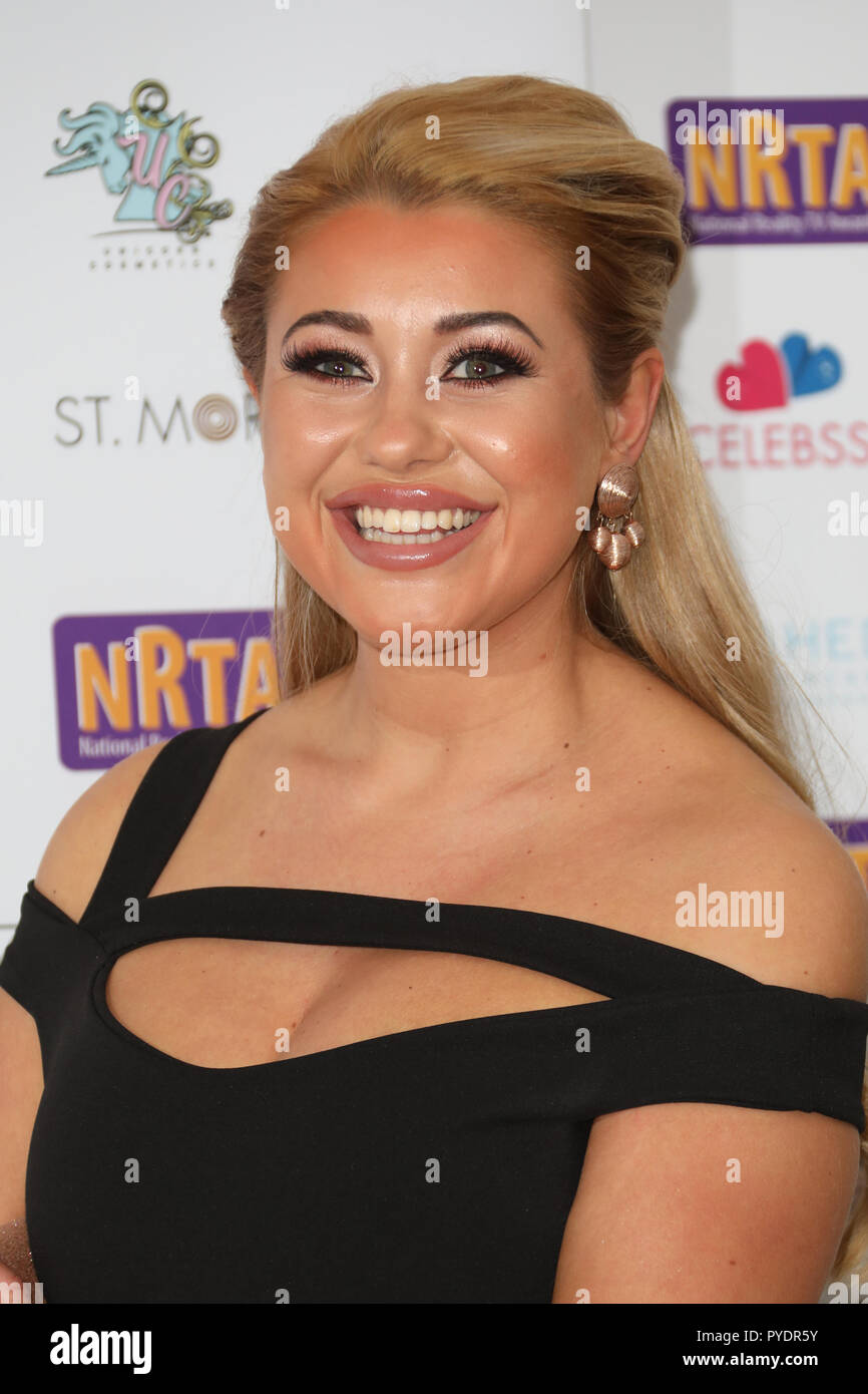 Nationale Reality-TV Awards 2018 zur Porchester Hall - Ankünfte mit statt: Ellie Junge Wo: London, Vereinigtes Königreich, wenn: 25 Sep 2018 Credit: Lia Toby/WENN.com Stockfoto