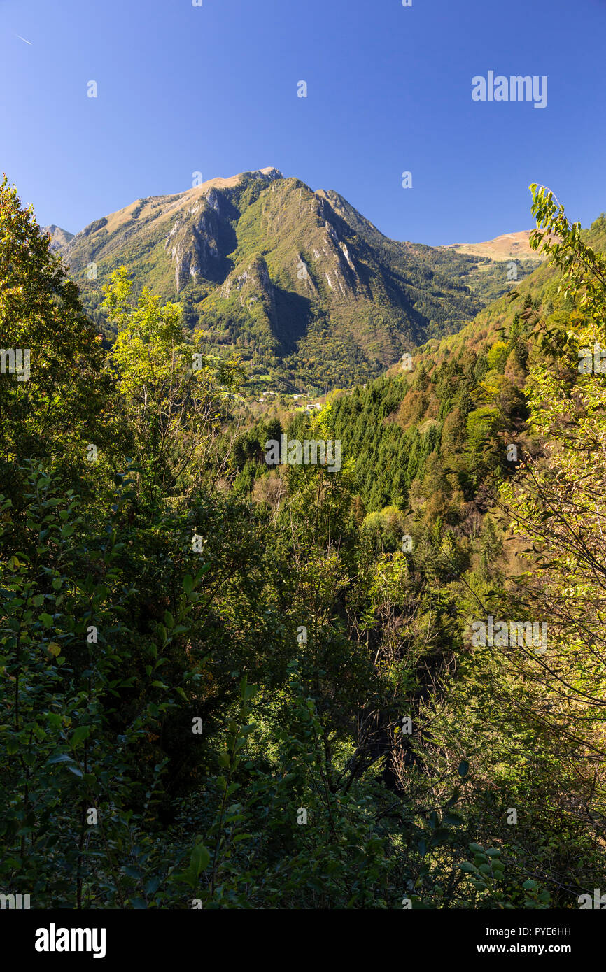 Berge in der Nähe von Bagolino in Norditalien Stockfoto
