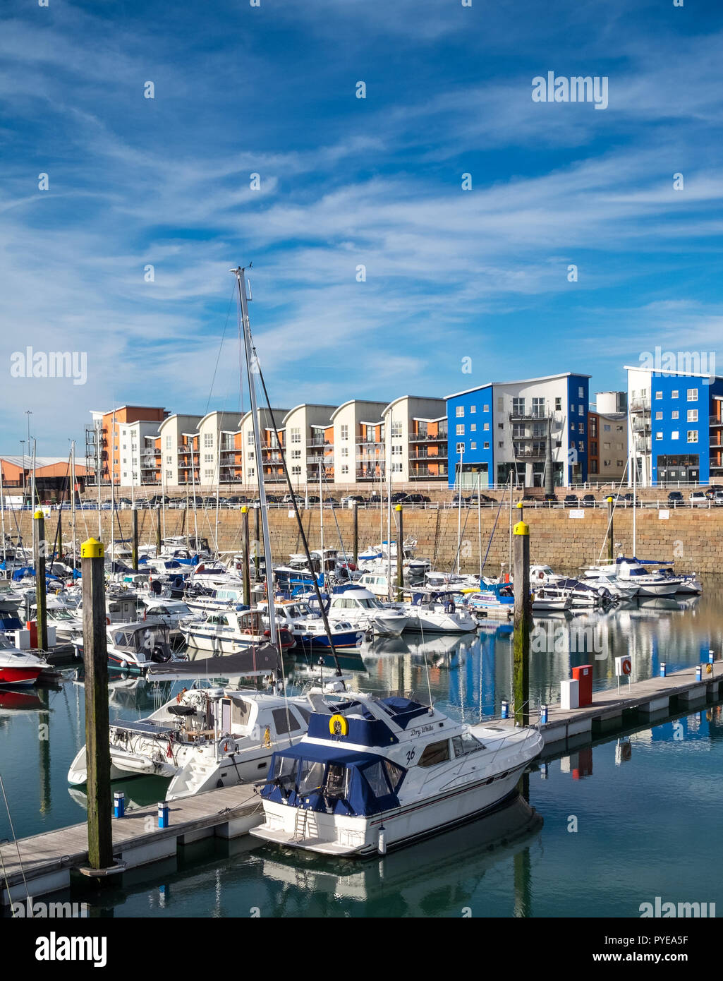 St Helier Marina, St. Helier, Jersey Stockfoto