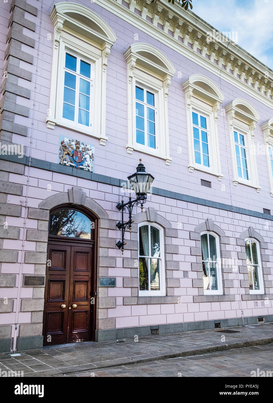 Jersey Royal Court, Saint-Helier, Jersey Stockfoto