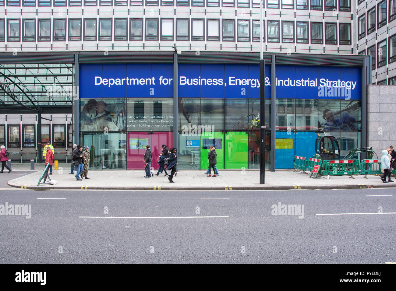 Ministerium für Wirtschaft, Energie und industrielle Strategie, Victoria Street, Westminster, London, UK Stockfoto