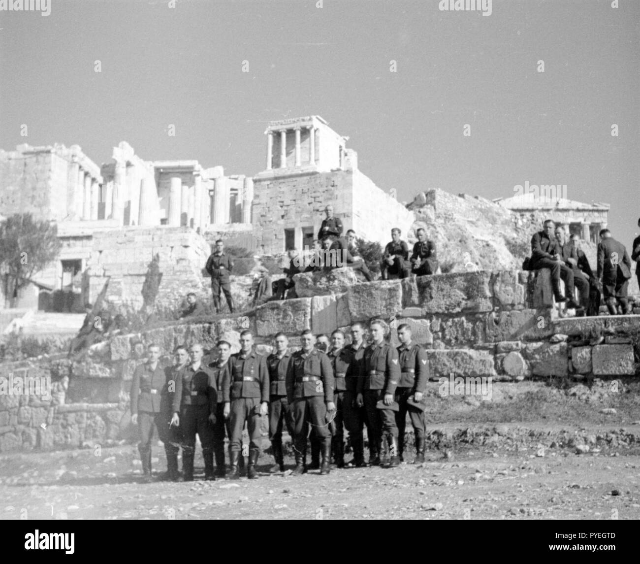 Wehrmacht Heer Fronturlaub - deutsche Armee Urlaub Stockfoto