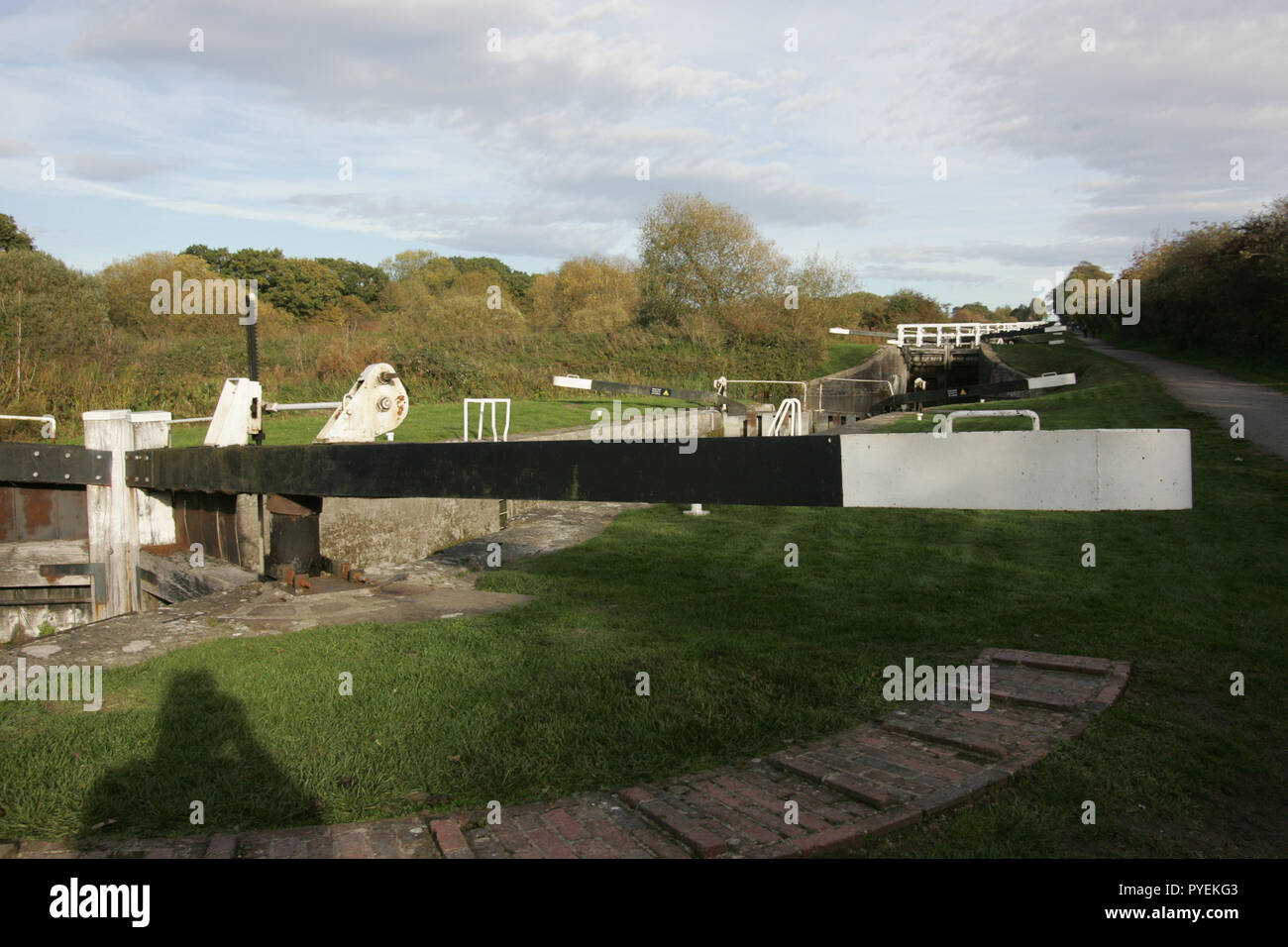 Caen Hill Schlösser Kennet und Avon Kanal plant Wiltshire Stockfoto