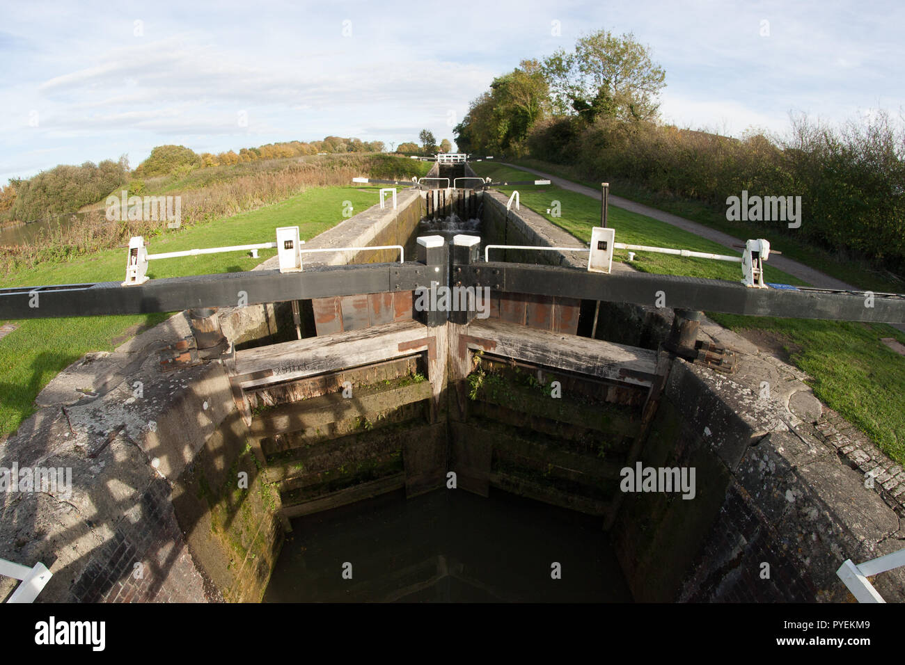 Caen Hill Schlösser Kennet und Avon Kanal plant Wiltshire Stockfoto