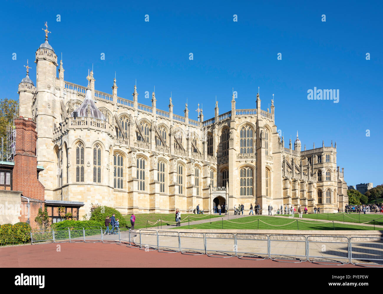 St George's Kapelle, untere Station, Schloss Windsor, Windsor, Berkshire, England, Vereinigtes Königreich Stockfoto