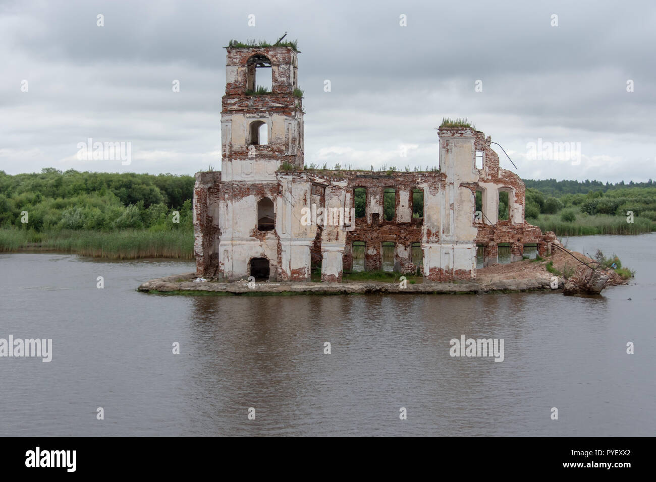 Semi-Kirche in Krokhino, Russland Stockfoto