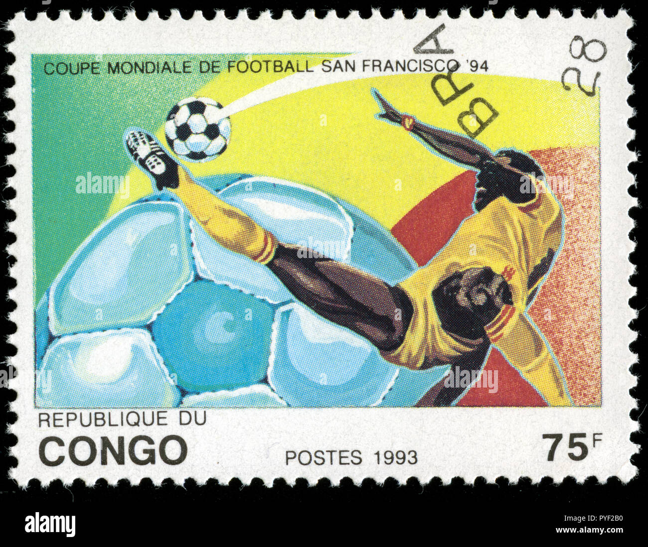 Poststempel Stempel aus Kongo-brazzaville in der WM-Serie in 1973 erteilt Stockfoto