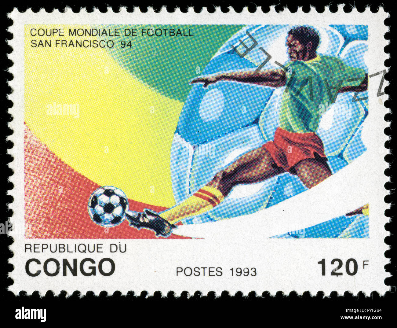 Poststempel Stempel aus Kongo-brazzaville in der WM-Serie in 1973 erteilt Stockfoto