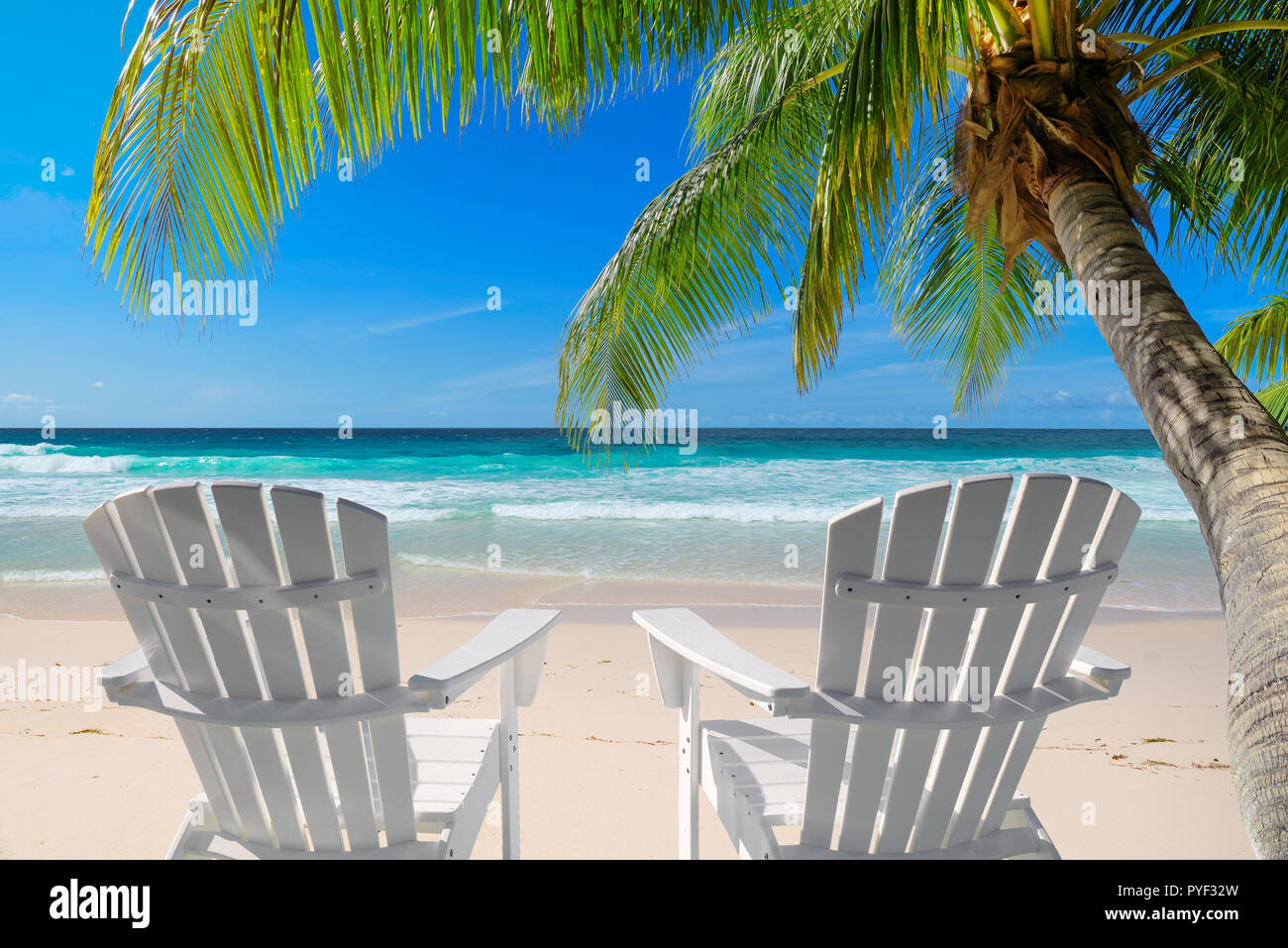 Ferienhäuser Strand in Paradise Island. Stockfoto Ferienhäuser Strand in Paradise Island. Stockfoto