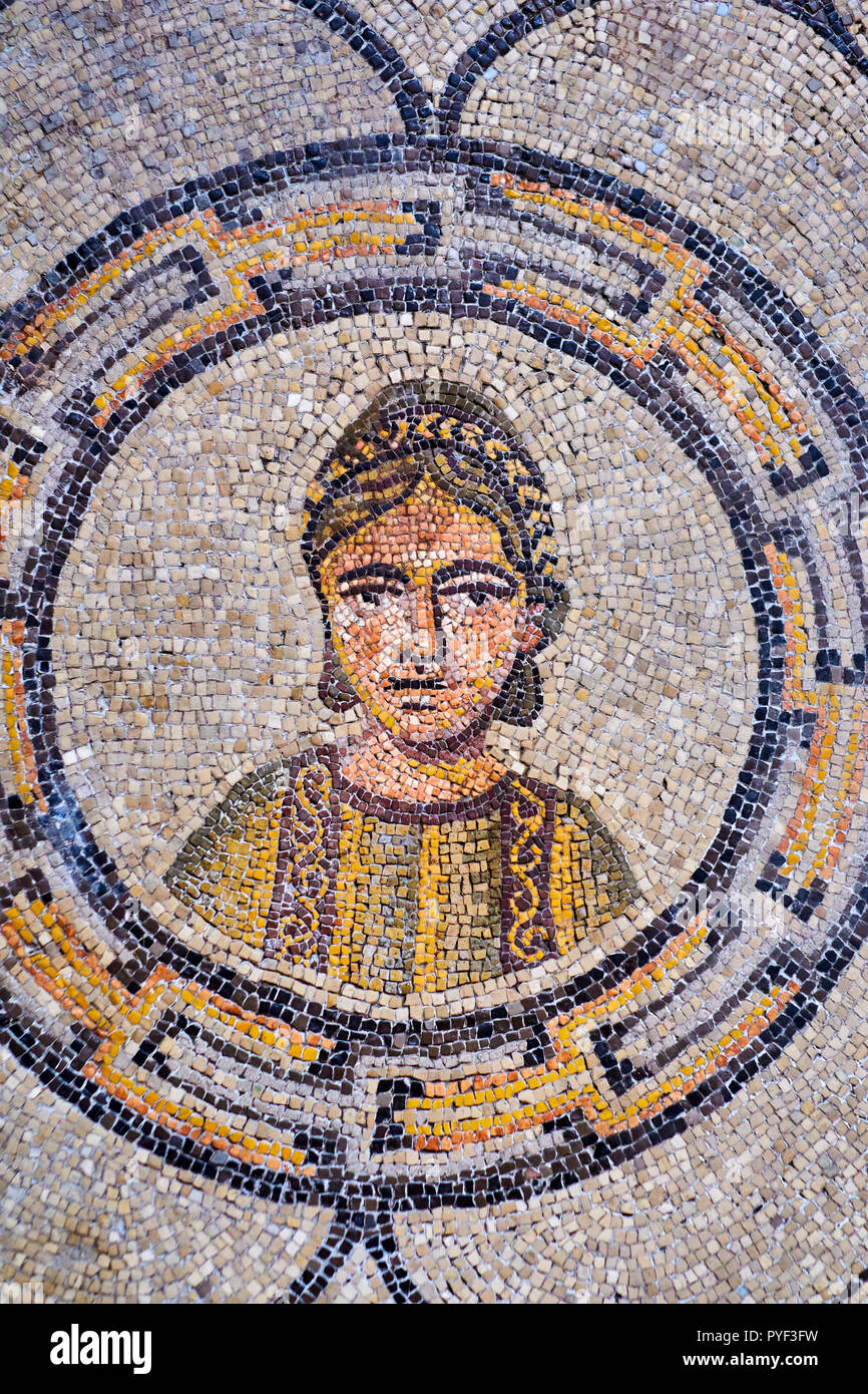 Italien, Friaul Julisch Aquilee, Aquileia, Basilika von Santa Maria Assunta, Mosaik aus dem 4. Jahrhundert Stockfoto