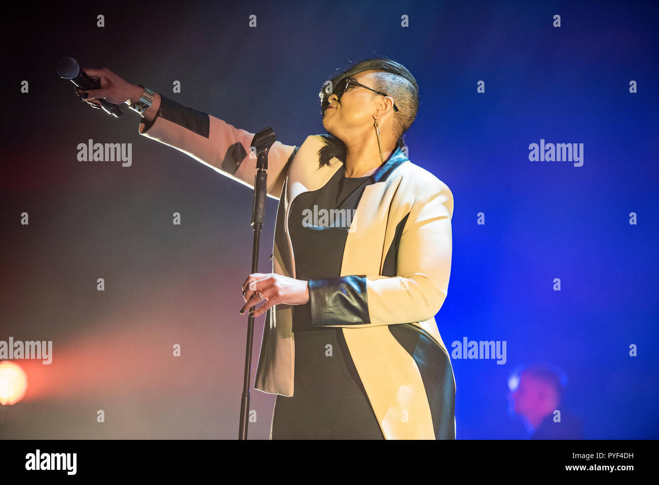 Manchester, Großbritannien. 27. Oktober 2018. Gabrielle Unterstützung von Rick Astley in der Manchester Arena an seine UK-Tour, Manchester 27/10/2018 Stockfoto