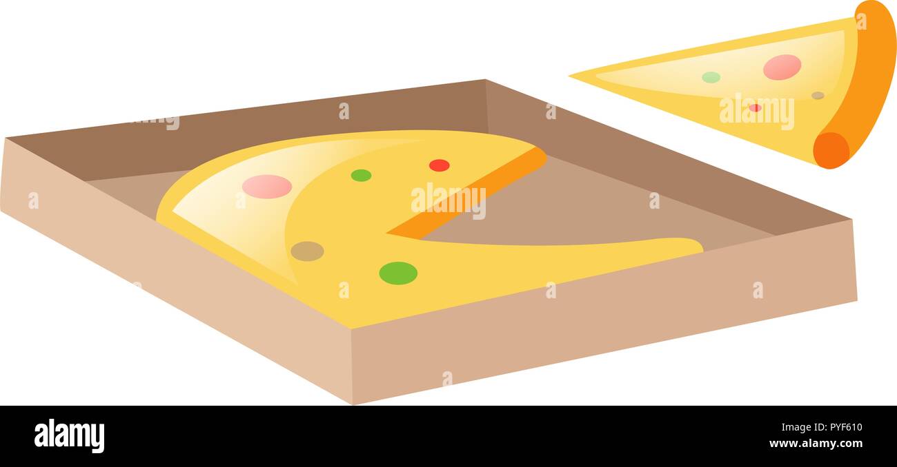 Der italienische Pizza Abbildung Stock Vektor