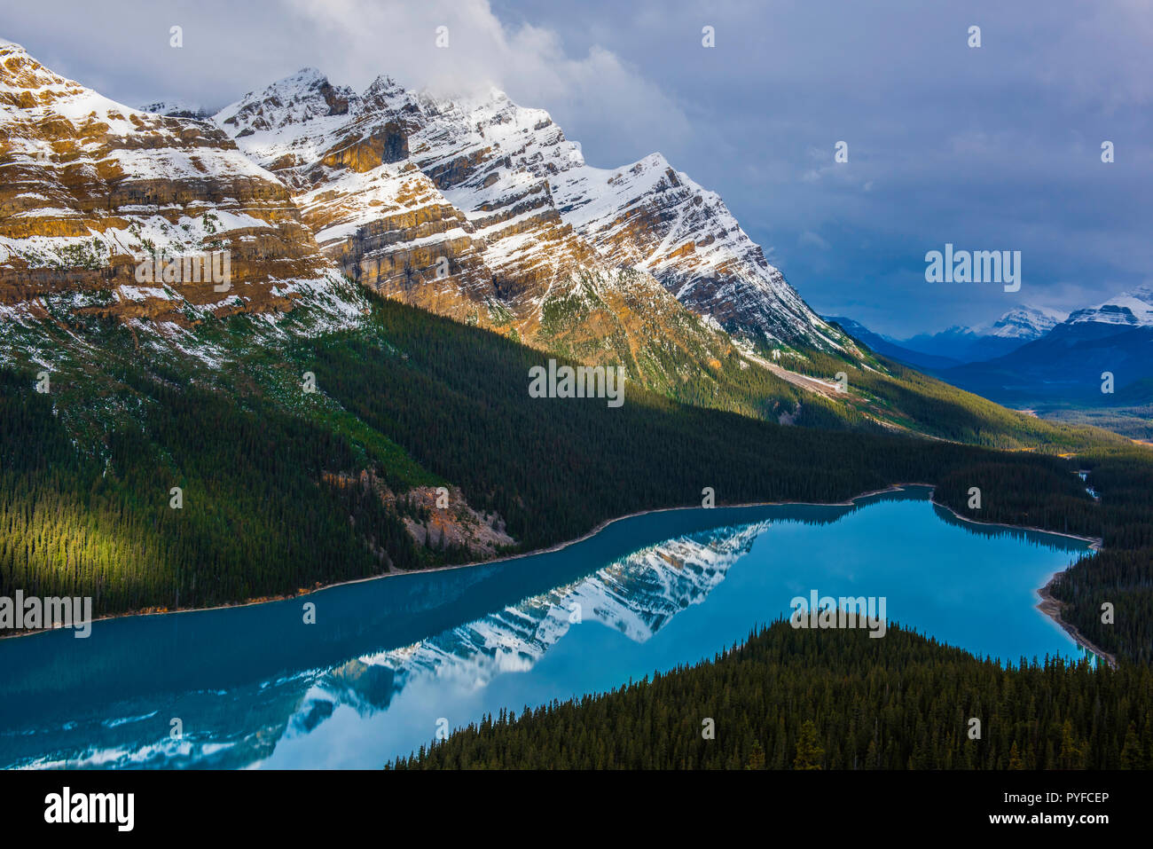 Peyto Lake, Banff NP, Alberta, Kanada, von Bruce Montagne/Dembinsky Foto Assoc Stockfoto