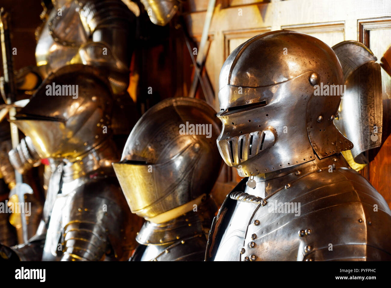 Armor Warwick Castle Stockfoto