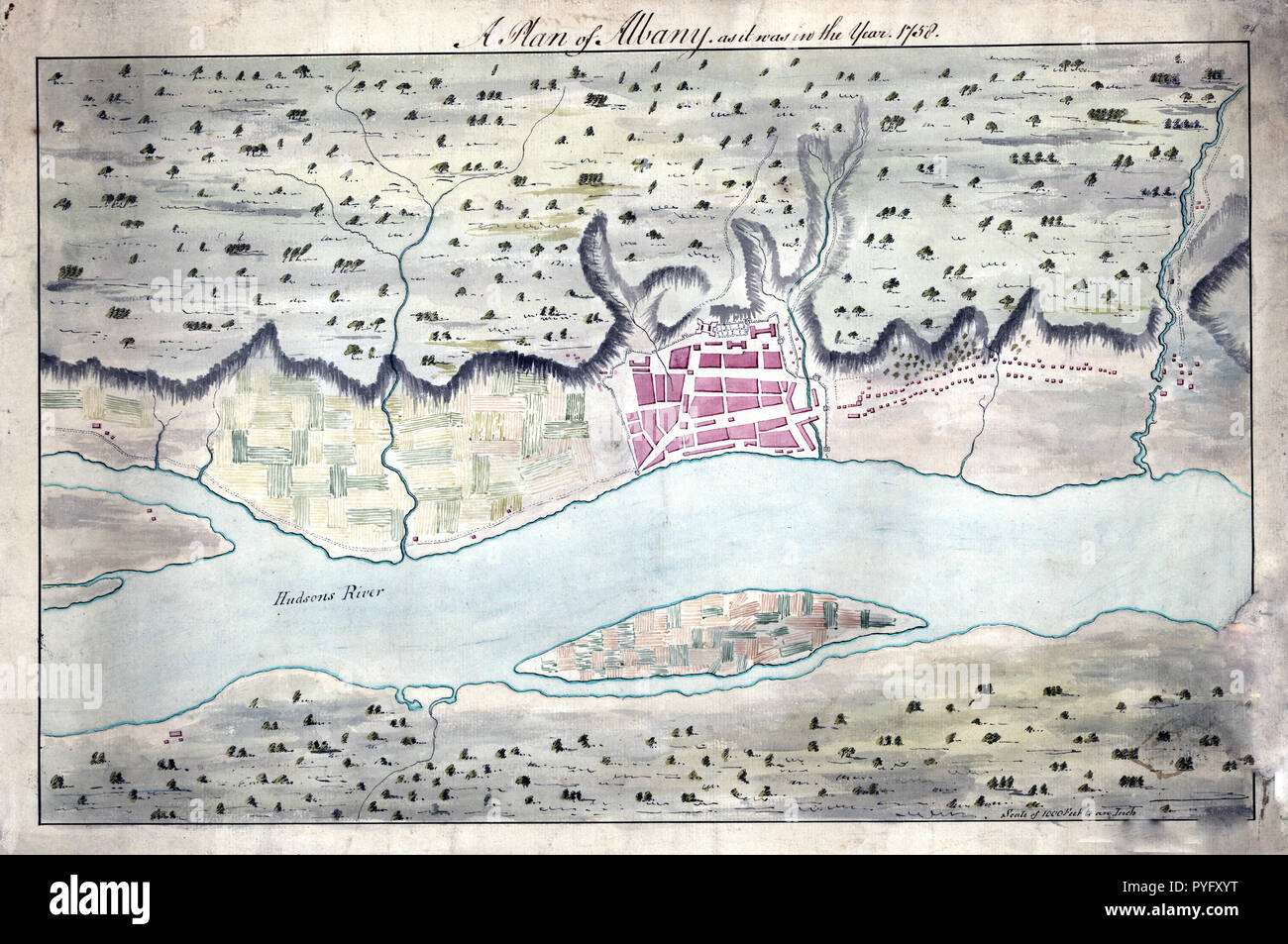 Vintage Karten/Antique Maps - eine Karte von Albanien, wie es war im