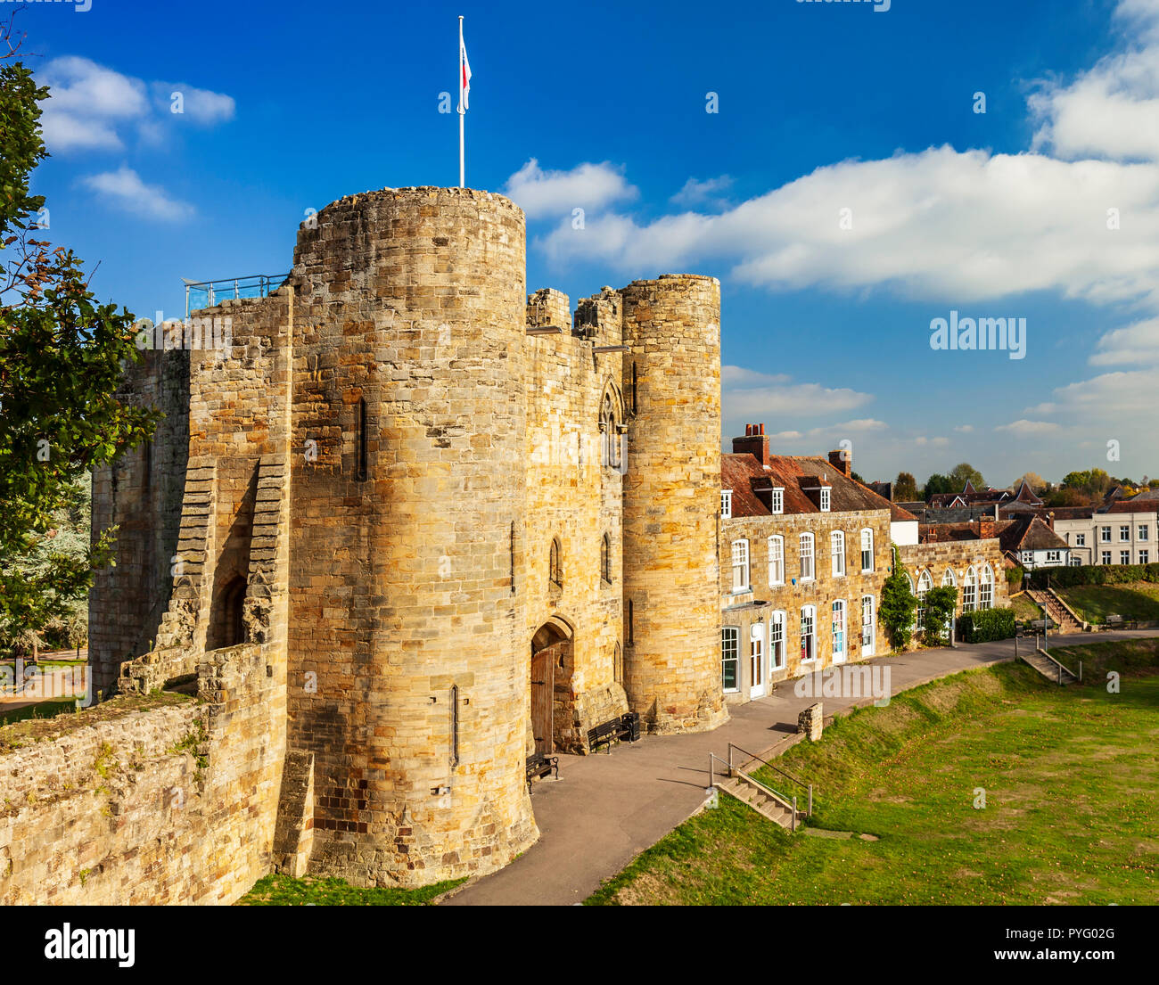 Tonbridge Castle. Stockfoto