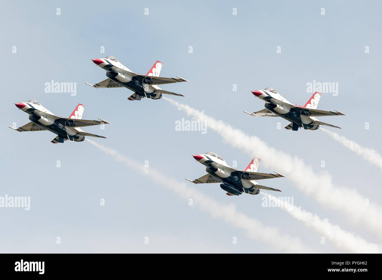USAF Thunderbirds Diamond Formation Stockfoto