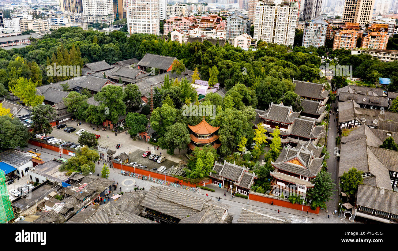 Wenshu Yuan oder Wenshu Kloster, Chengdu, China Stockfoto