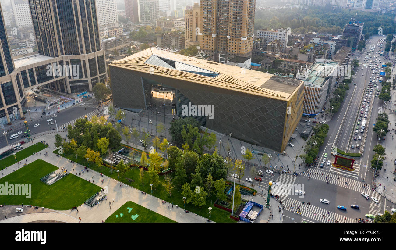 Chengdu Museum, neue Halle, Chengdu, China Stockfoto