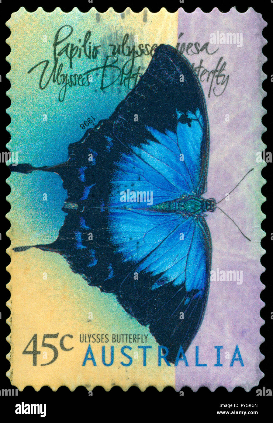 Poststempel Stempel aus Australien in der Schmetterlinge (1998-1999) der Serie 1998 Stockfoto