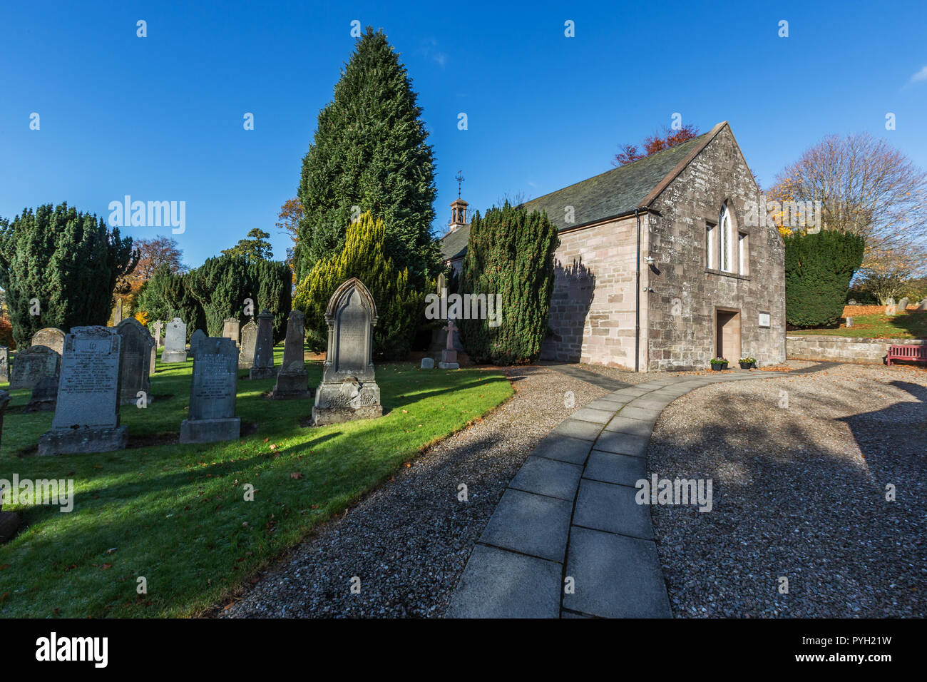 Scone Alte Kirche im Dorf von Scone in Perth und Kinross, Schottland, Großbritannien Stockfoto