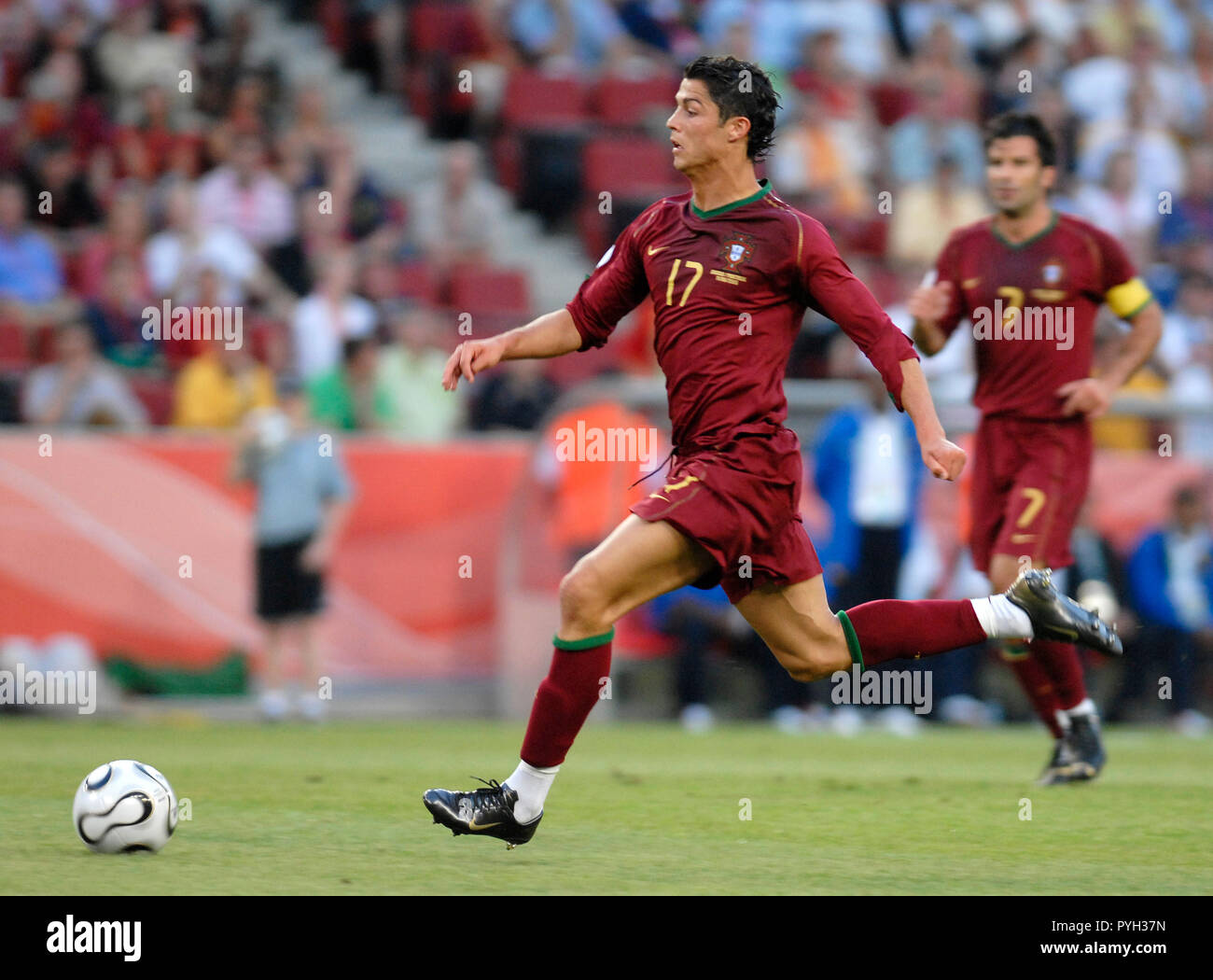 Mungersdorfer Stadion Köln Deutschland 11.6.2006, Berlin, Deutschland, FIFA WM 8, Angola vs. Portugal 0:1 - - - - CRISTIANO RONALDO (POR) Stockfoto