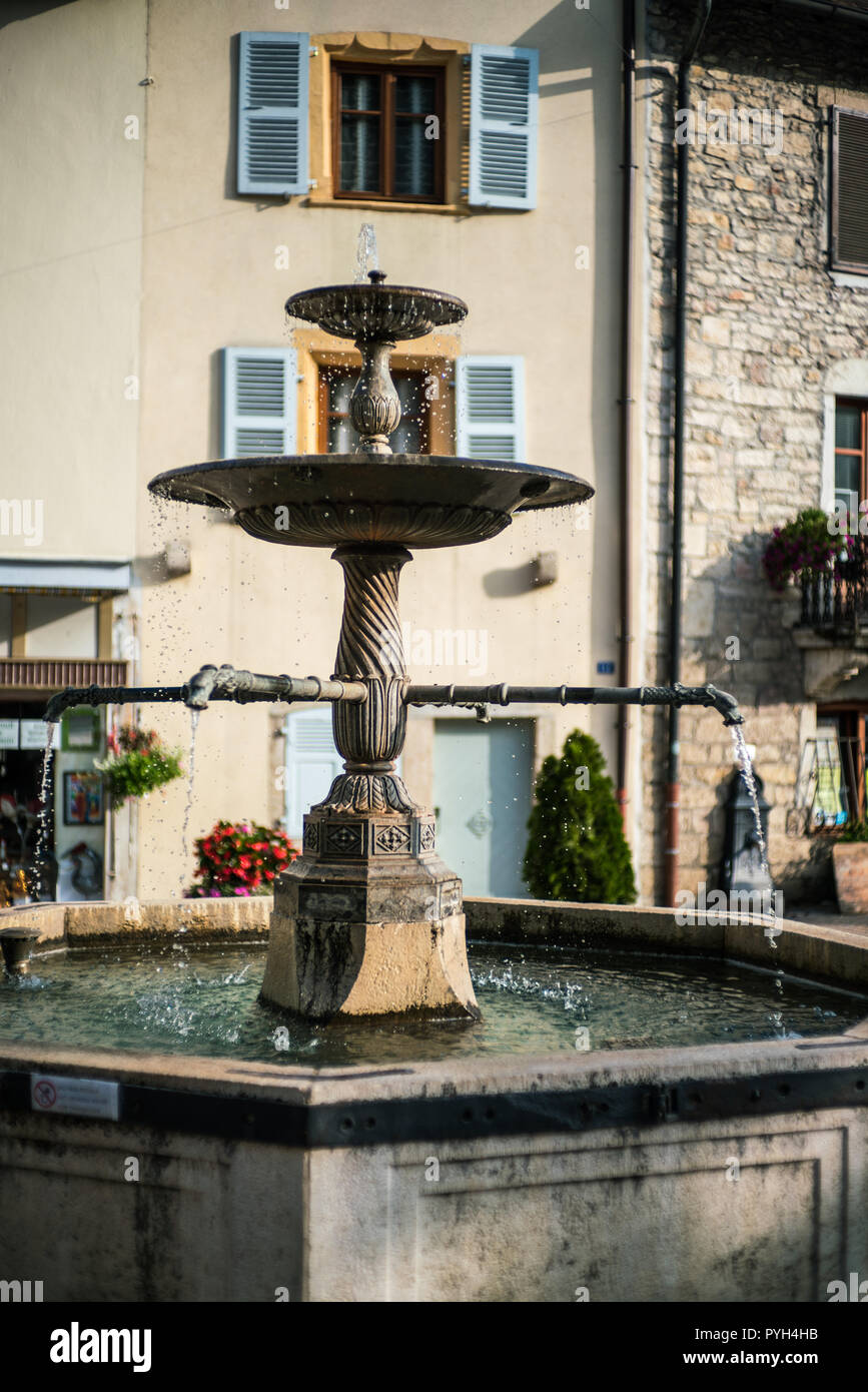 Saint-Hippolyte sur le Doubs, Frankreich, Europa. Stockfoto