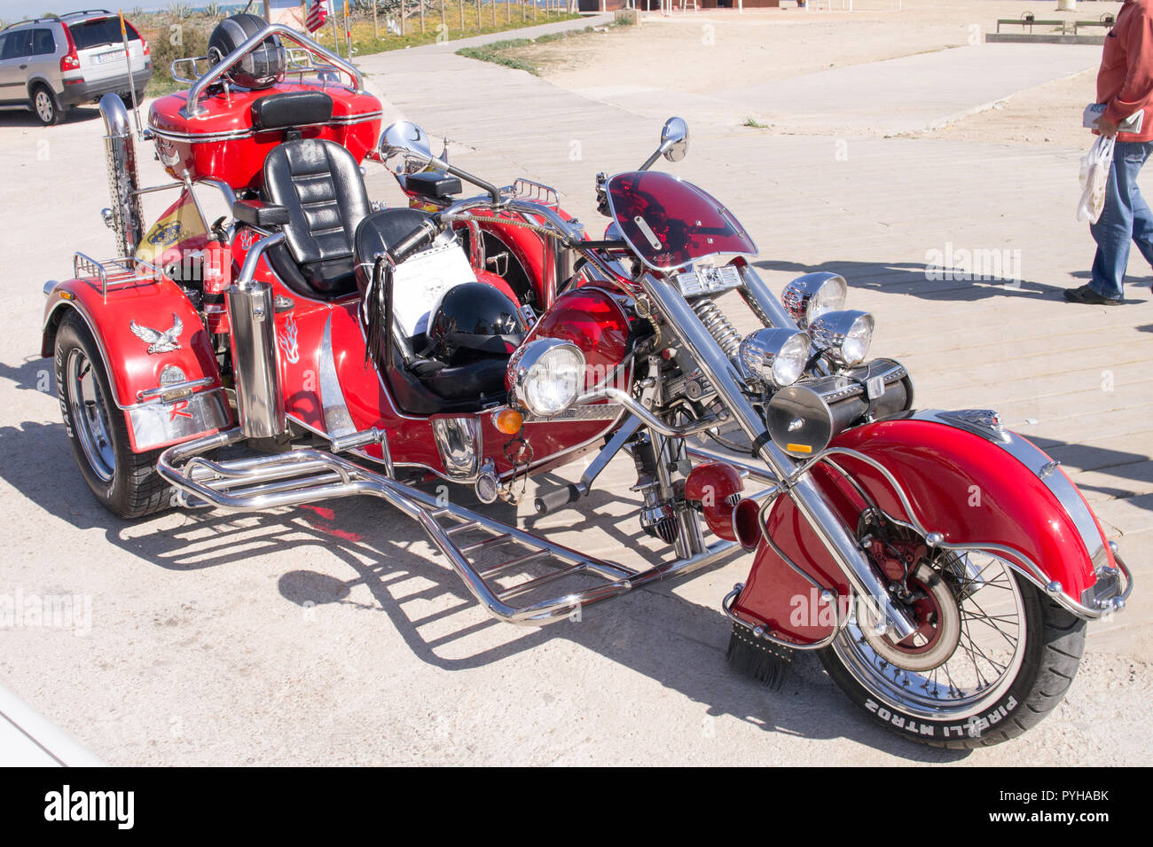 Benutzerdefinierte rot Trike Stockfoto