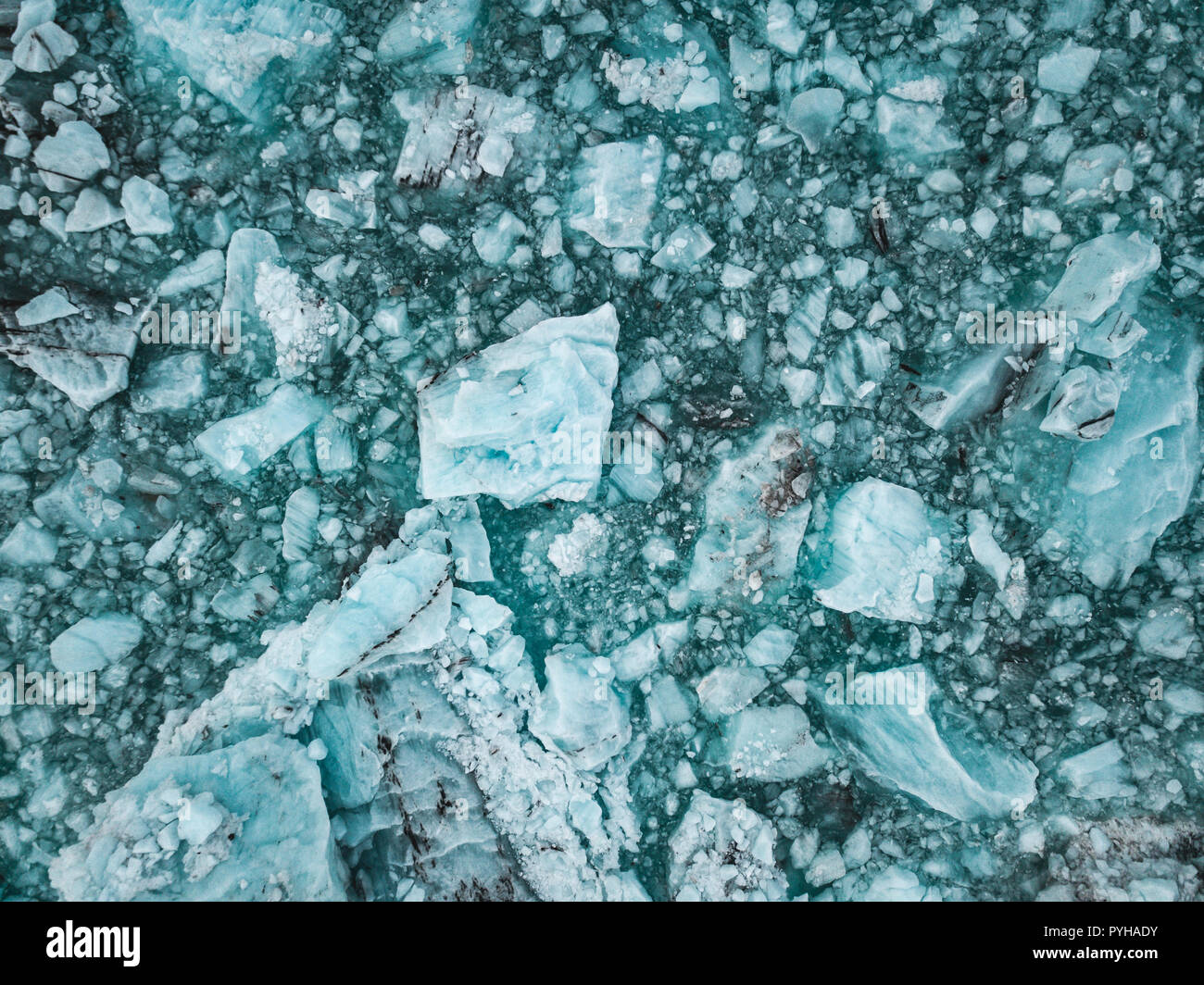 Spektakulären Gletschersee in Island mit schwimmende Eisberge Stockfoto