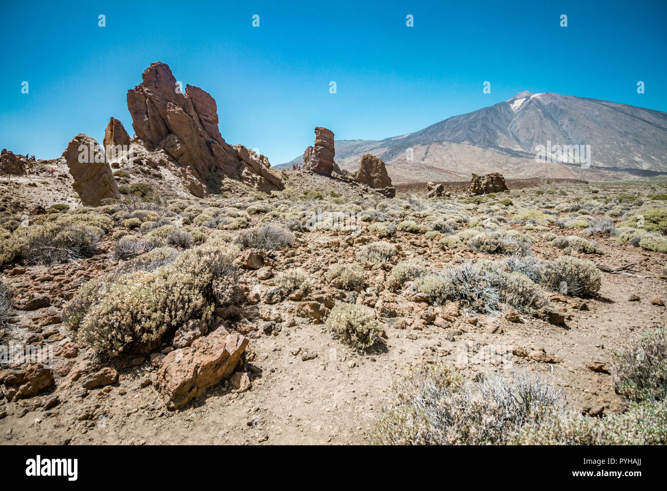 Pico del Teide - spektakuläre Vulkan auf Teneriffa, mit seiner Umgebung Stockfoto