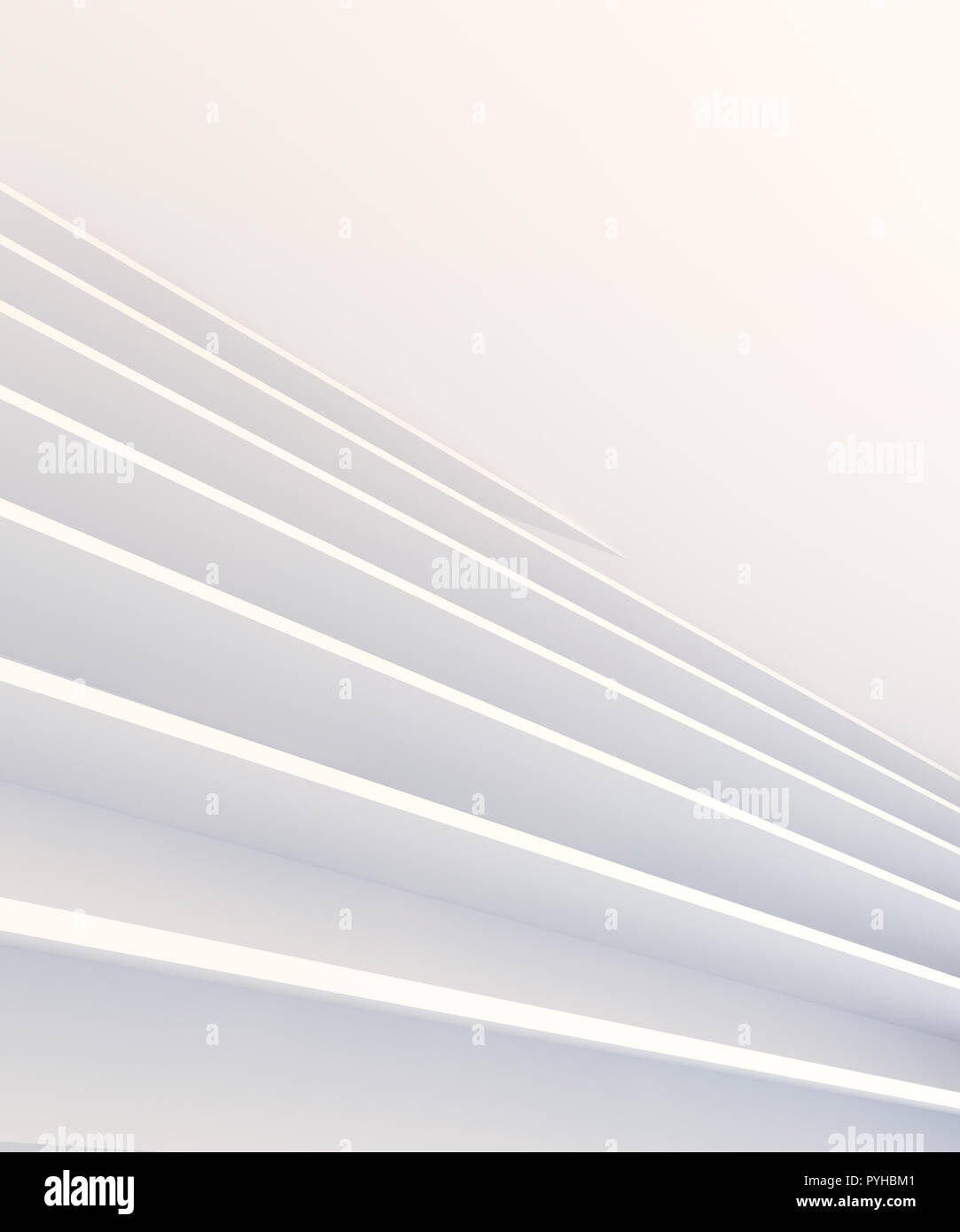 Abstrakte 3d-architektonischen Hintergrund in der Farbe Weiß Stockfoto
