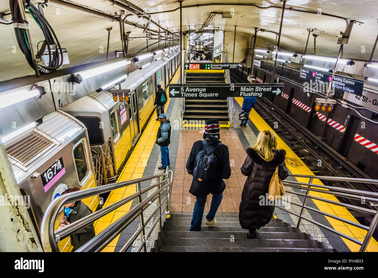 Grand Central - 42nd Street U-Bahn Station Manhattan New York, New York, USA Stockfoto