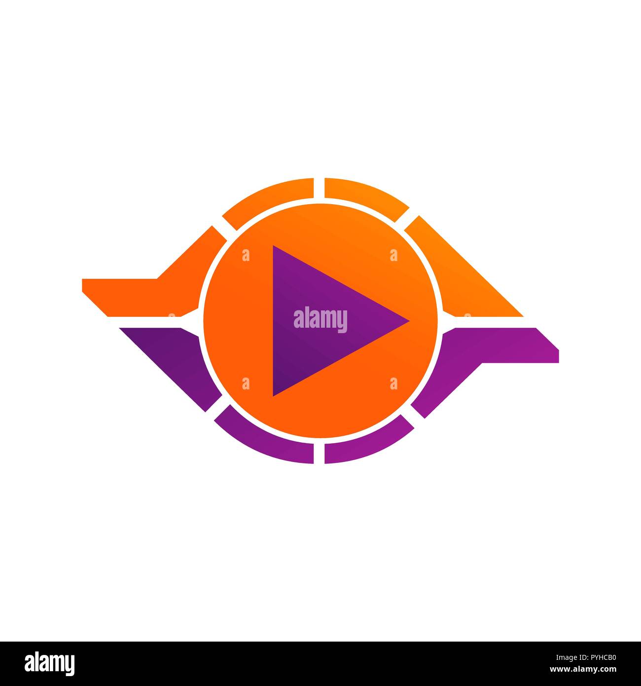 Kreis abstrakt infinity Loop Vector Logo Vorlage. Symbol Wiedergeben. Unendliche geloopten Schriftzug Stock Vektor