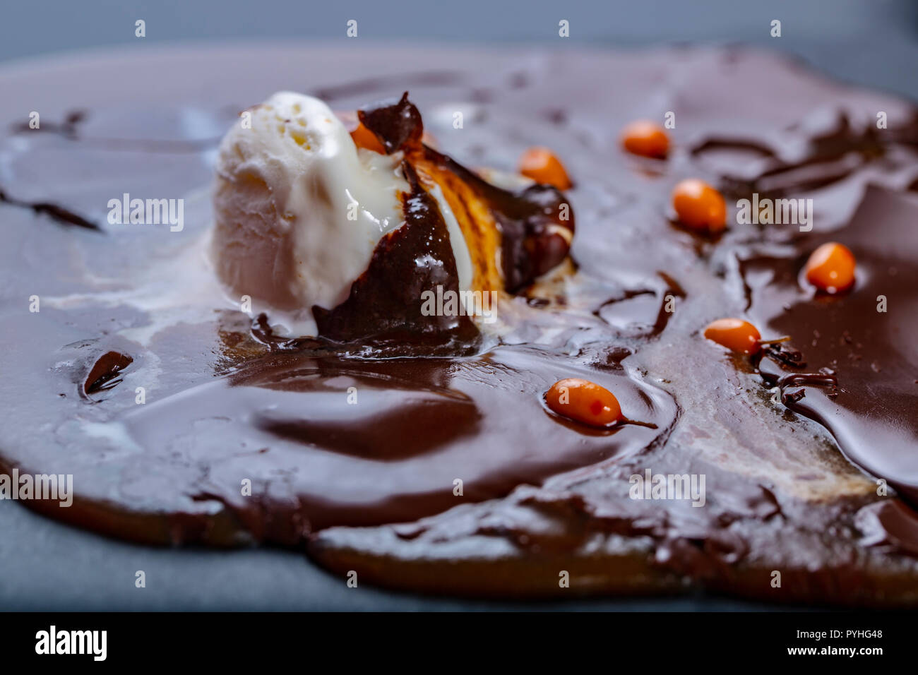 Eis Textur: Schokolade. Stockfoto