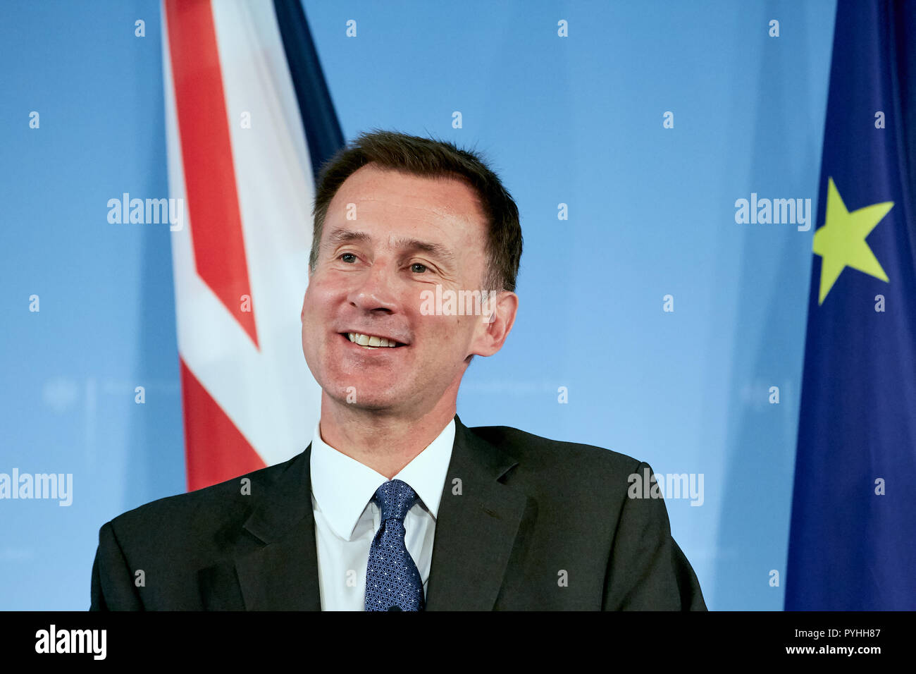 Berlin, Deutschland - der britische Außenminister Jeremy Hunt. Stockfoto