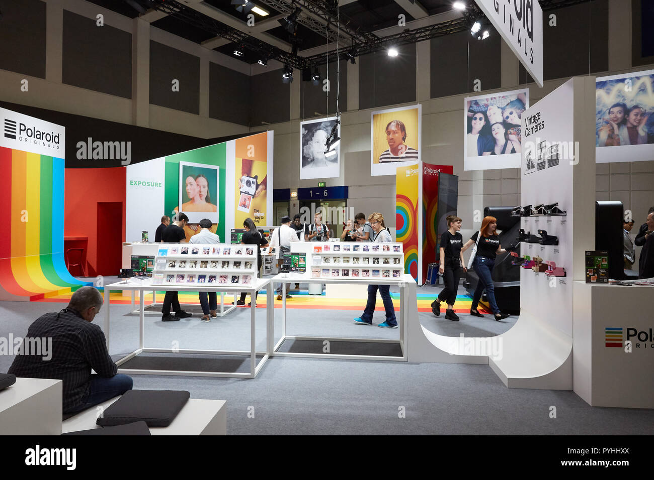 Berlin, Deutschland - Polaroid präsentiert sich auf der IFA 2018. Stockfoto
